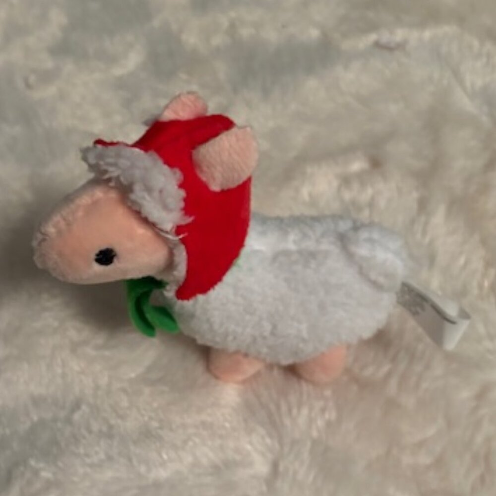 2/$25 Oriental Trading Company Christmas Llama Plush Green Scarf Red Hat 2018